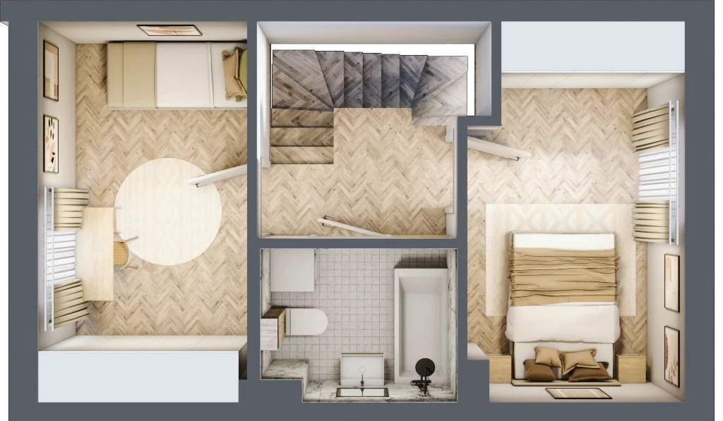 Dom 62,16 m², oferta nr 15, Boska Ksawerowska 2, Łódź, Górna, ul. Mały Skręt