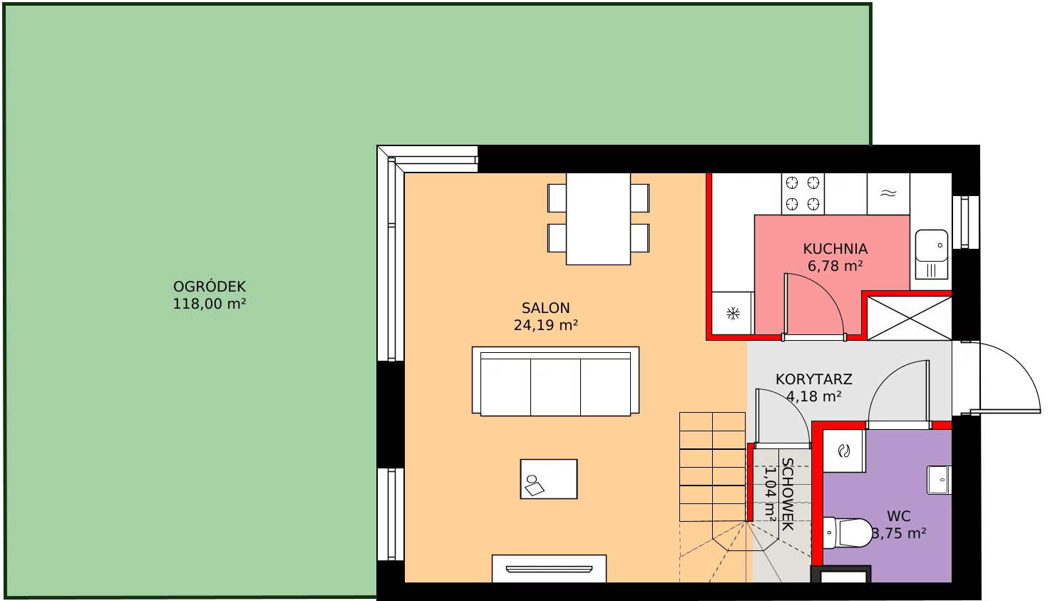 Dom 85,90 m², oferta nr 28B, Zielono Mi 2, Podolszyn, ul. Zielona