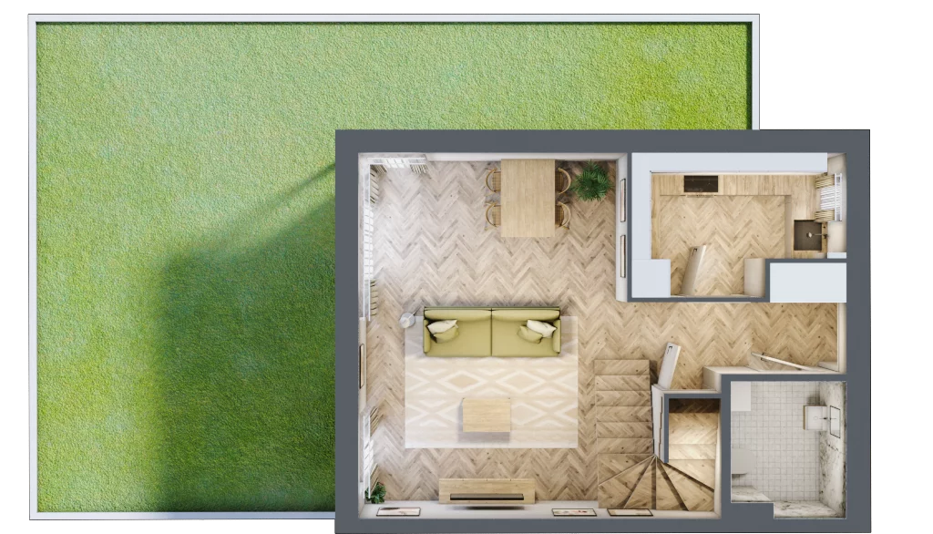 Dom 85,90 m², oferta nr 28B, Zielono Mi 2, Podolszyn, ul. Zielona