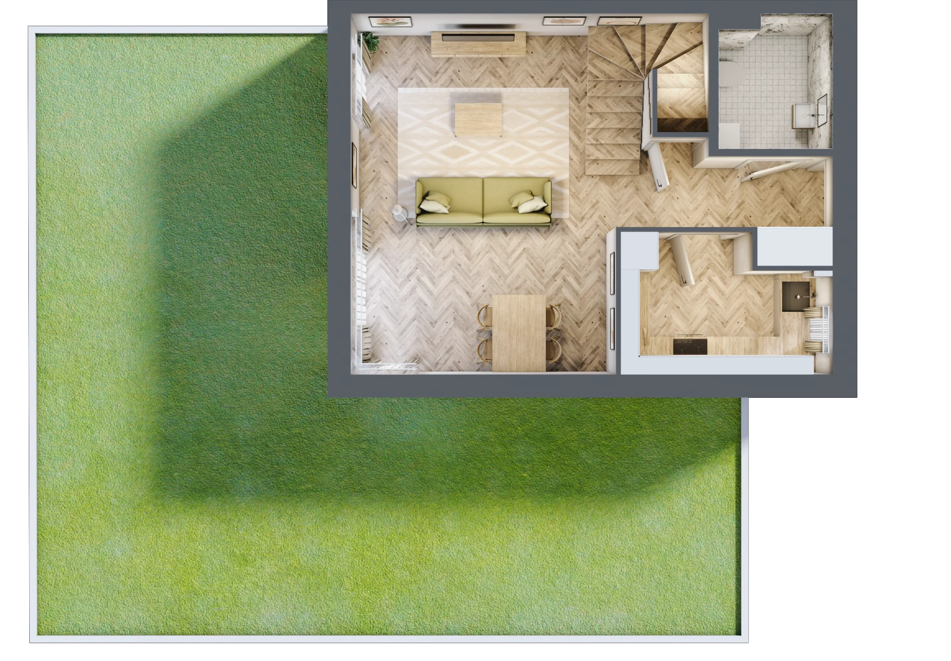 Dom 85,90 m², oferta nr 29A, Zielono Mi 2, Podolszyn, ul. Zielona