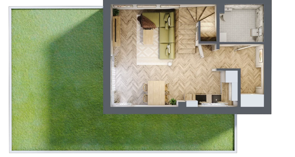 Dom 76,50 m², oferta nr 30A, Zielono Mi 2, Podolszyn, ul. Zielona