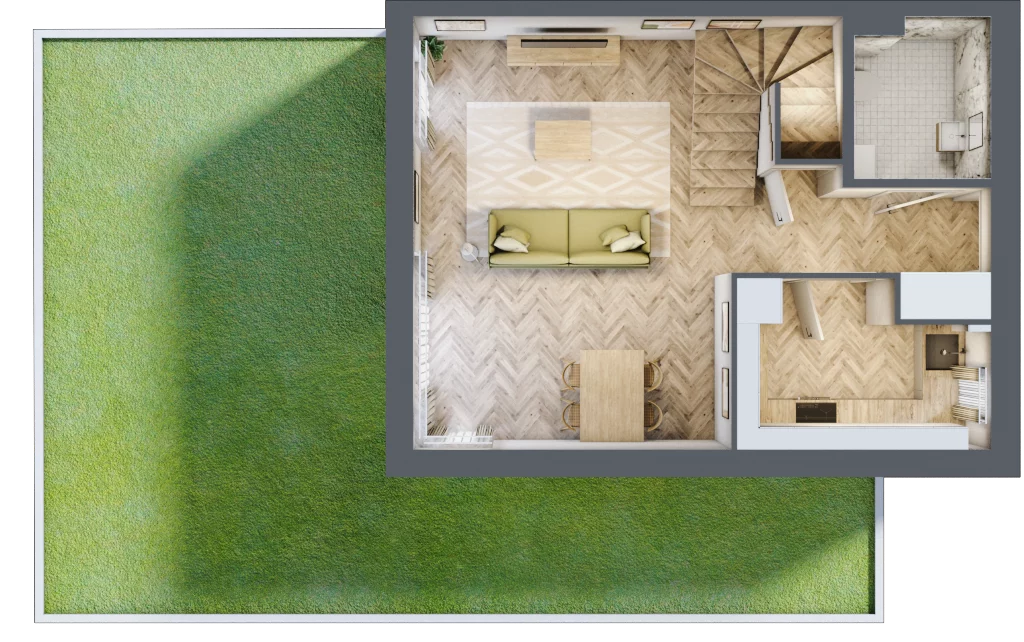 Dom 85,90 m², oferta nr 31A, Zielono Mi 2, Podolszyn, ul. Zielona