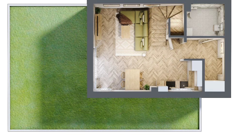 Dom 76,50 m², oferta nr 32A, Zielono Mi 2, Podolszyn, ul. Zielona