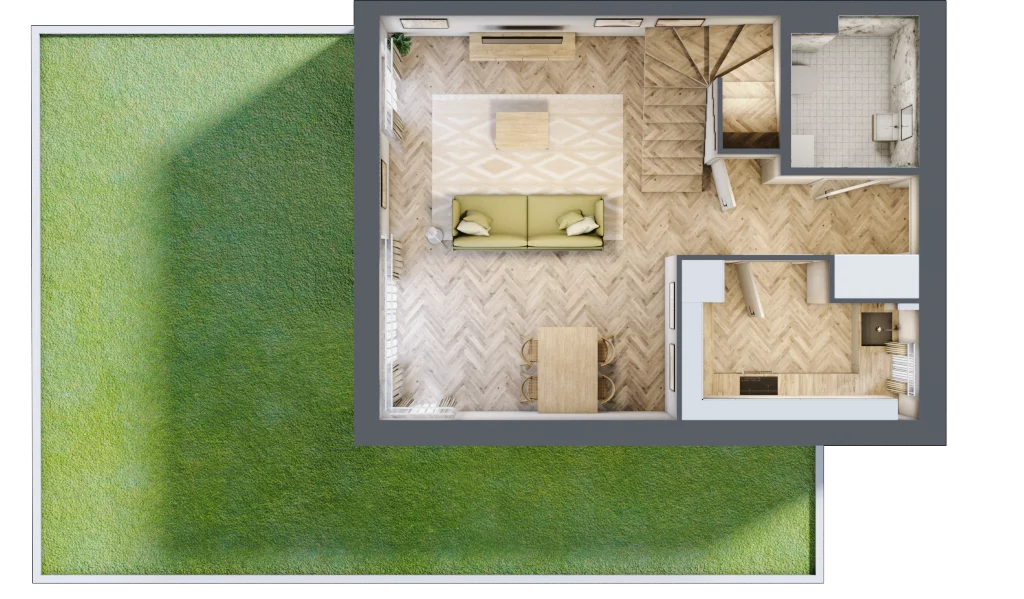 Dom 85,90 m², oferta nr 33A, Zielono Mi 2, Podolszyn, ul. Zielona