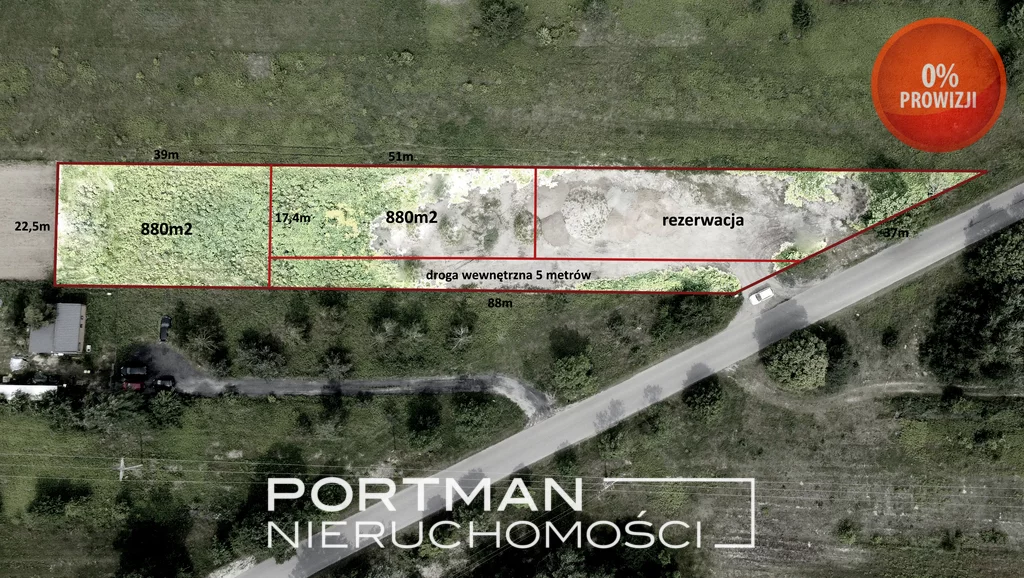 Działka 880,00 m², oferta nr , 3073/4857/OGS, Warszawice