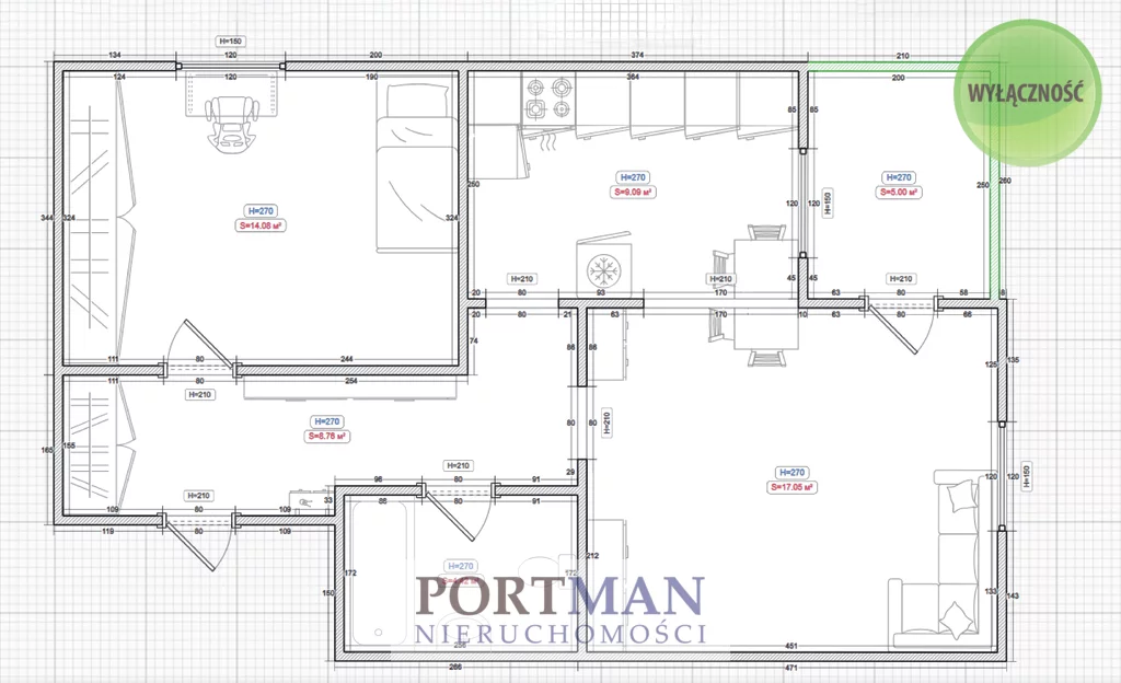 2 pokoje, mieszkanie 54,12 m², piętro 1, oferta nr , 3285/4857/OMS, Otwock, im. Generała Józefa Hallera