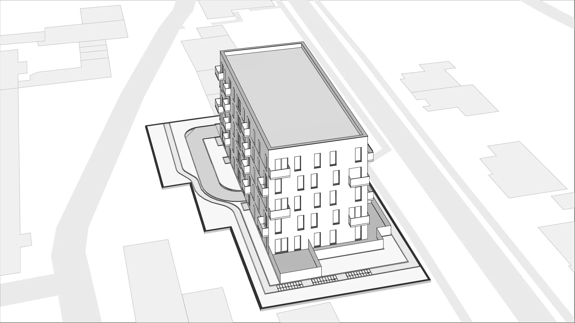 Wirtualna makieta 3D mieszkania 49.8 m², 4.3