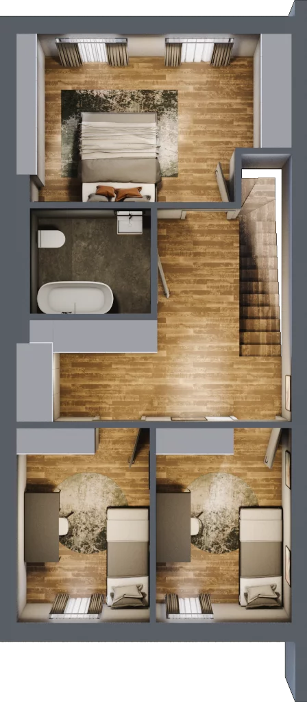 Dom 106,70 m², oferta nr 7G, Domy na Pszennej, Łódź, Polesie, Stare Polesie, ul Pszenna 7
