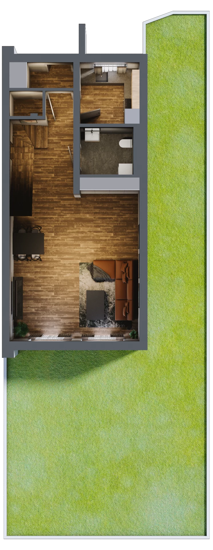 Dom 107,20 m², oferta nr 7F, Domy na Pszennej, Łódź, Polesie, Stare Polesie, ul Pszenna 7