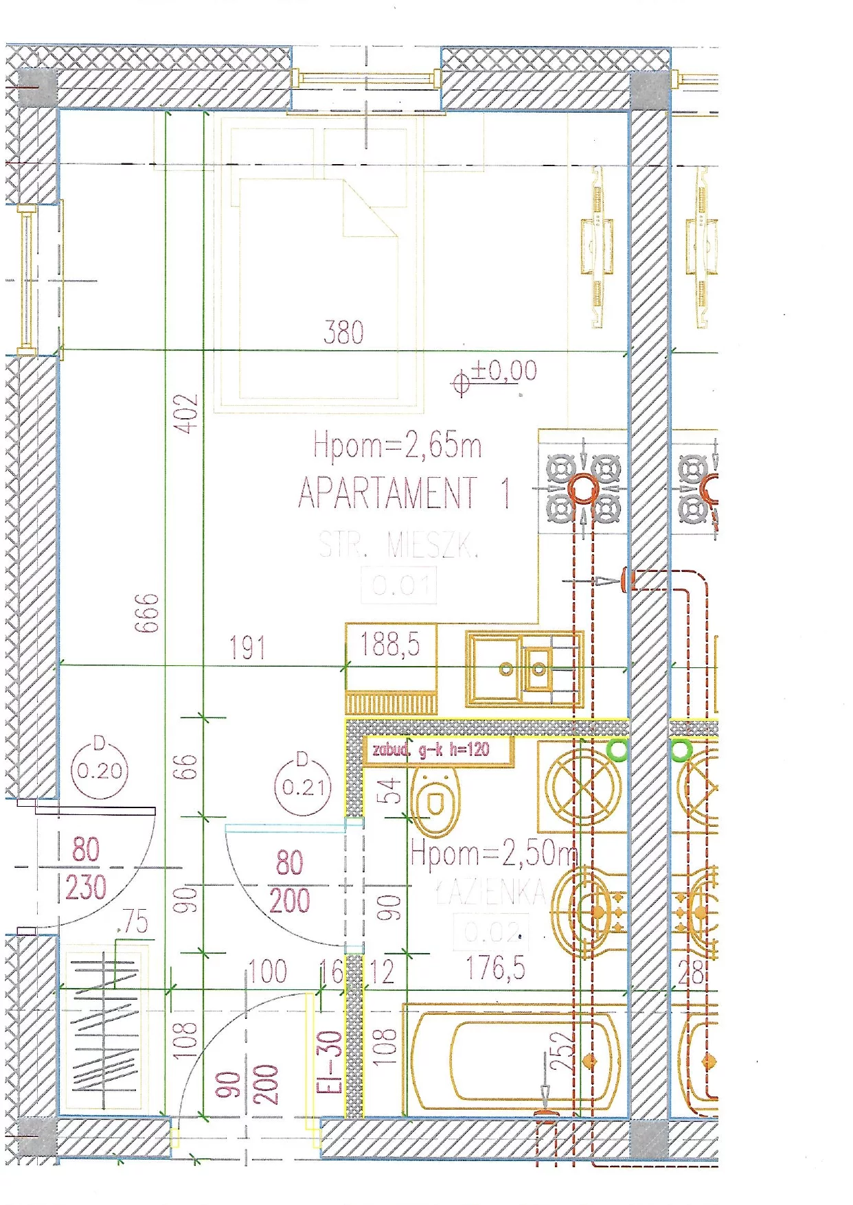 Apartament 24,76 m², parter, oferta nr 1, Perła Mórz, Sianożęty, ul. Lotnicza 1