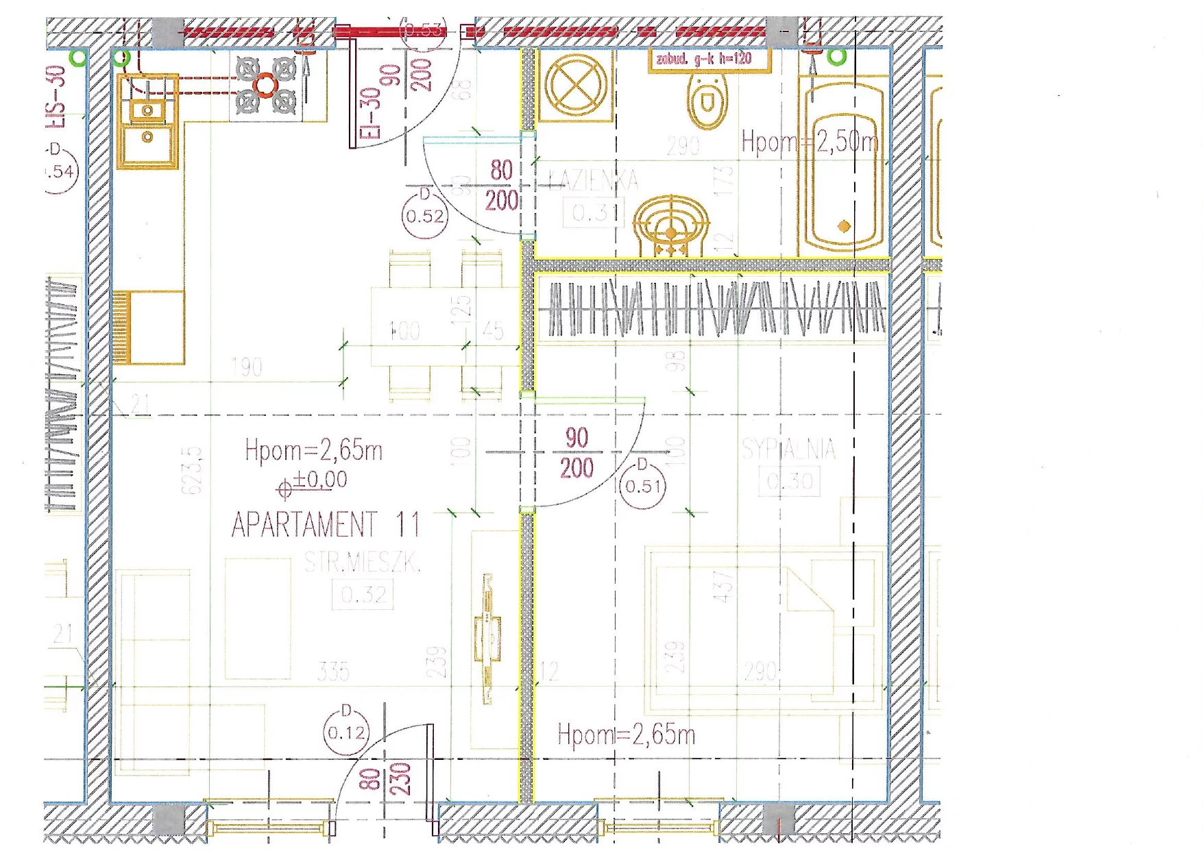 2 pokoje, apartament 38,54 m², parter, oferta nr 11, Perła Mórz, Sianożęty, ul. Lotnicza 1