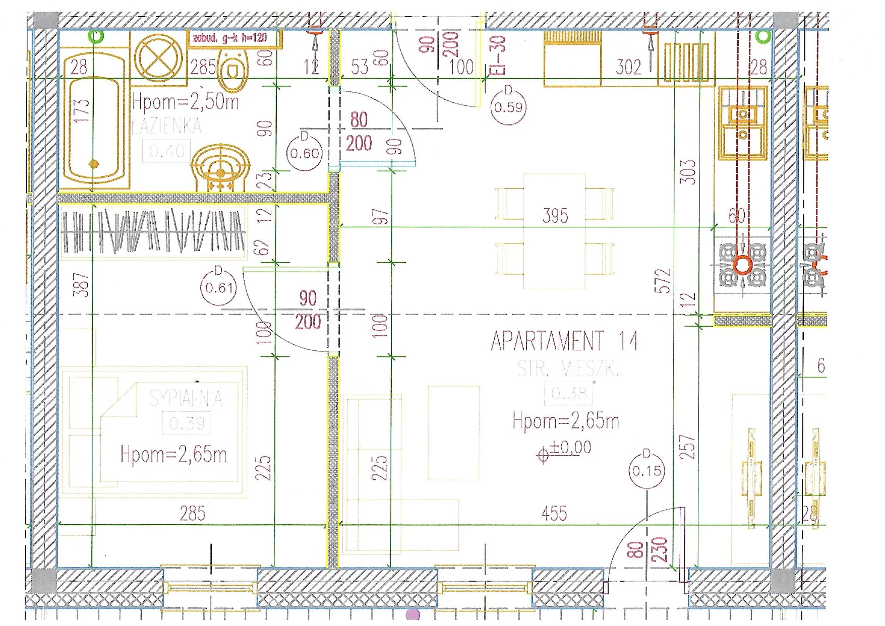 2 pokoje, apartament 41,91 m², parter, oferta nr 14, Perła Mórz, Sianożęty, ul. Lotnicza 1