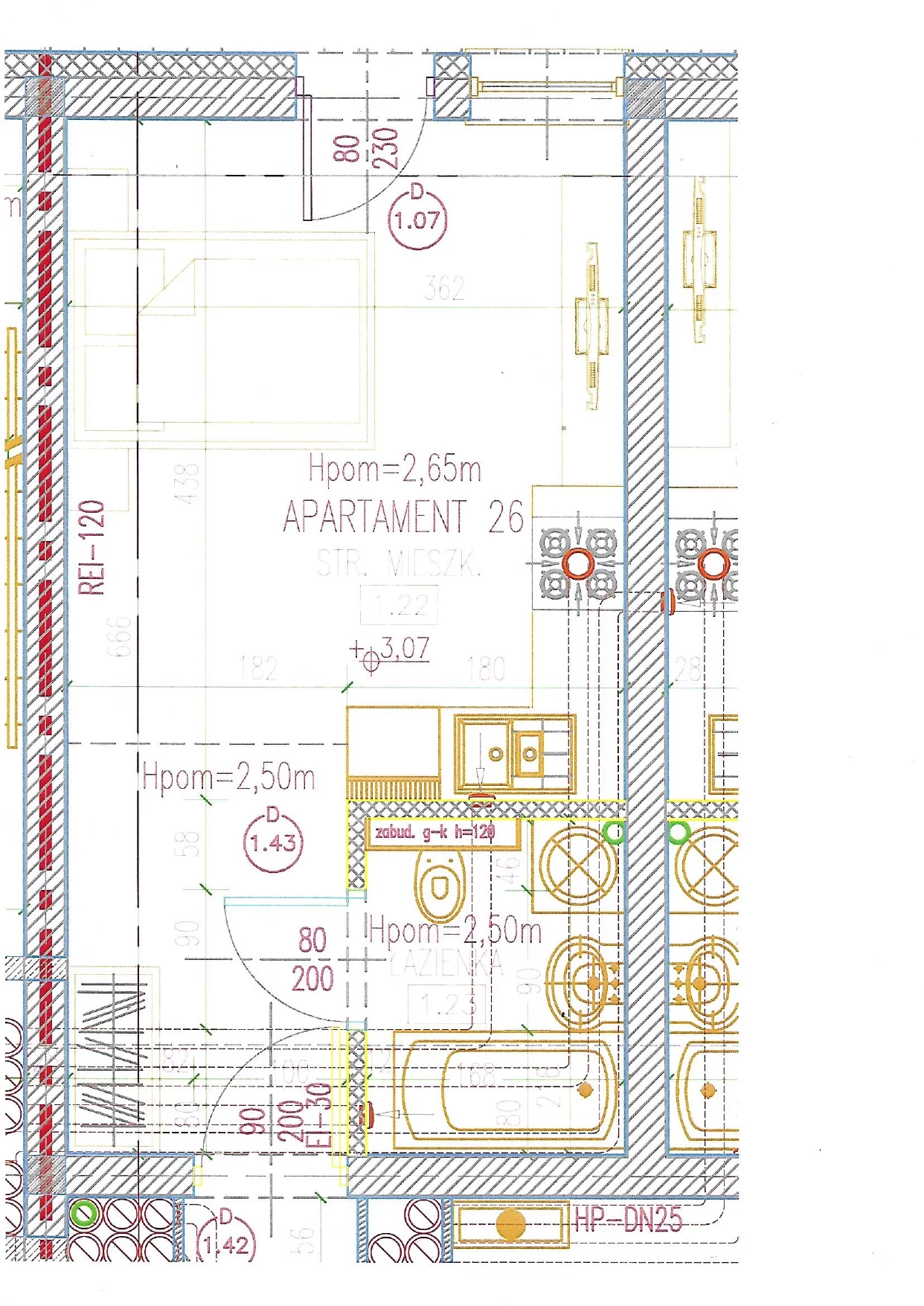 Apartament 23,63 m², piętro 1, oferta nr 26, Perła Mórz, Sianożęty, ul. Lotnicza 1