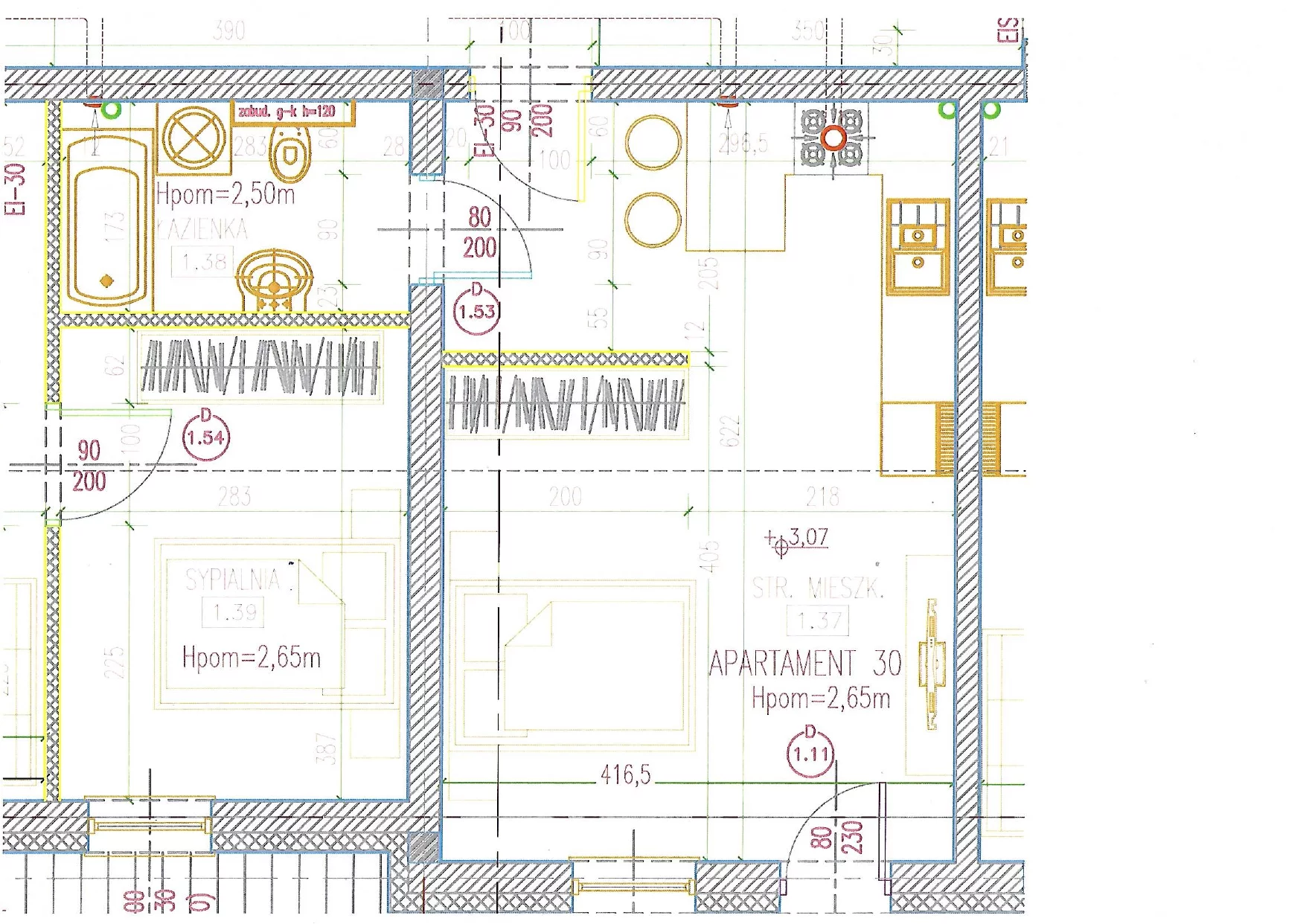 Apartament 30,56 m², piętro 1, oferta nr 30, Perła Mórz, Sianożęty, ul. Lotnicza 1