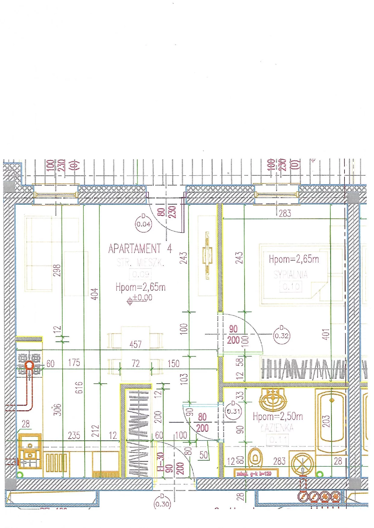 2 pokoje, apartament 44,85 m², parter, oferta nr 4, Perła Mórz, Sianożęty, ul. Lotnicza 1