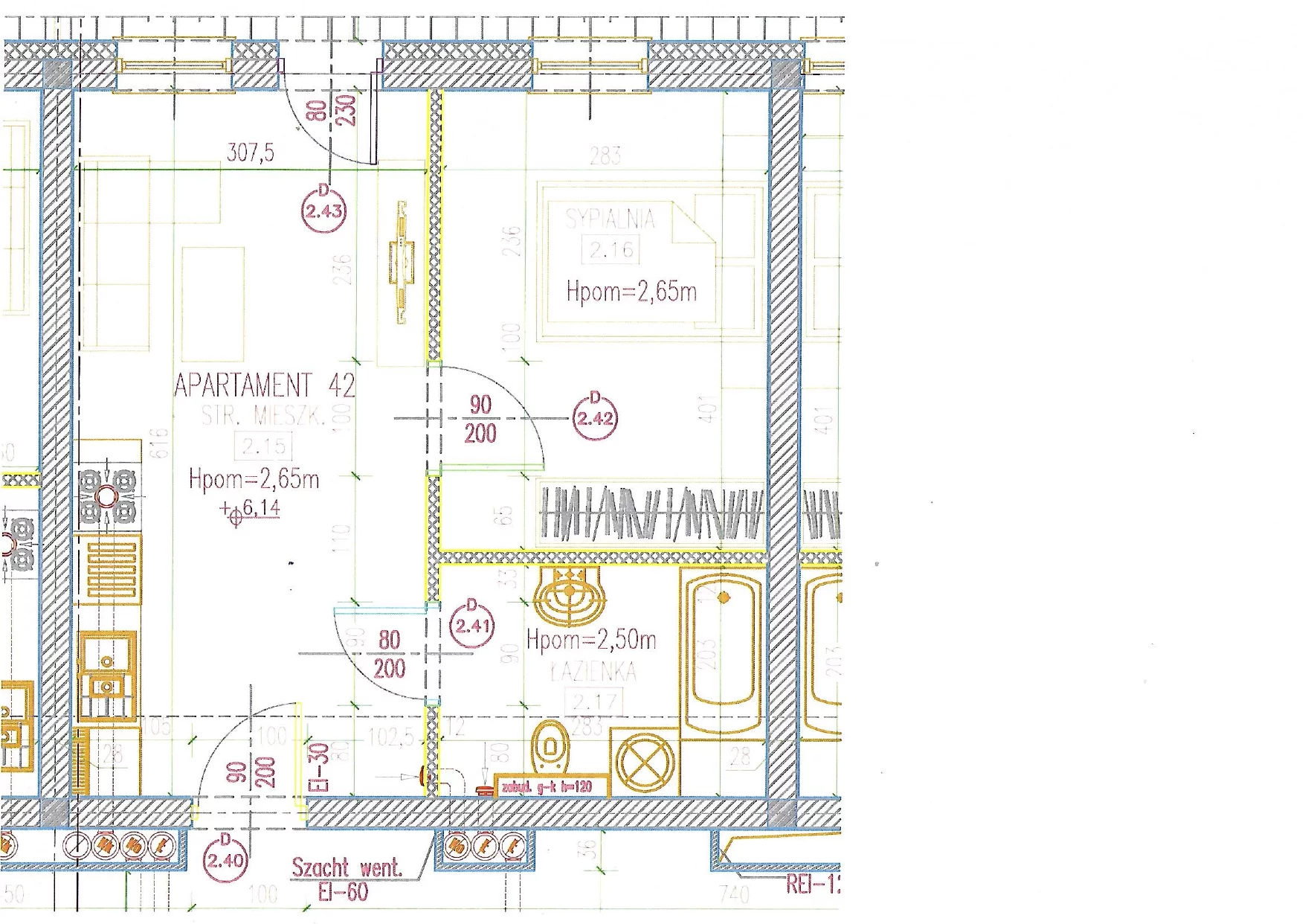 2 pokoje, apartament 36,02 m², piętro 2, oferta nr 42, Perła Mórz, Sianożęty, ul. Lotnicza 1