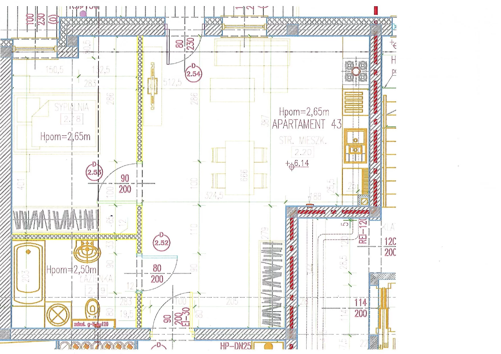 2 pokoje, apartament 46,59 m², piętro 2, oferta nr 43, Perła Mórz, Sianożęty, ul. Lotnicza 1