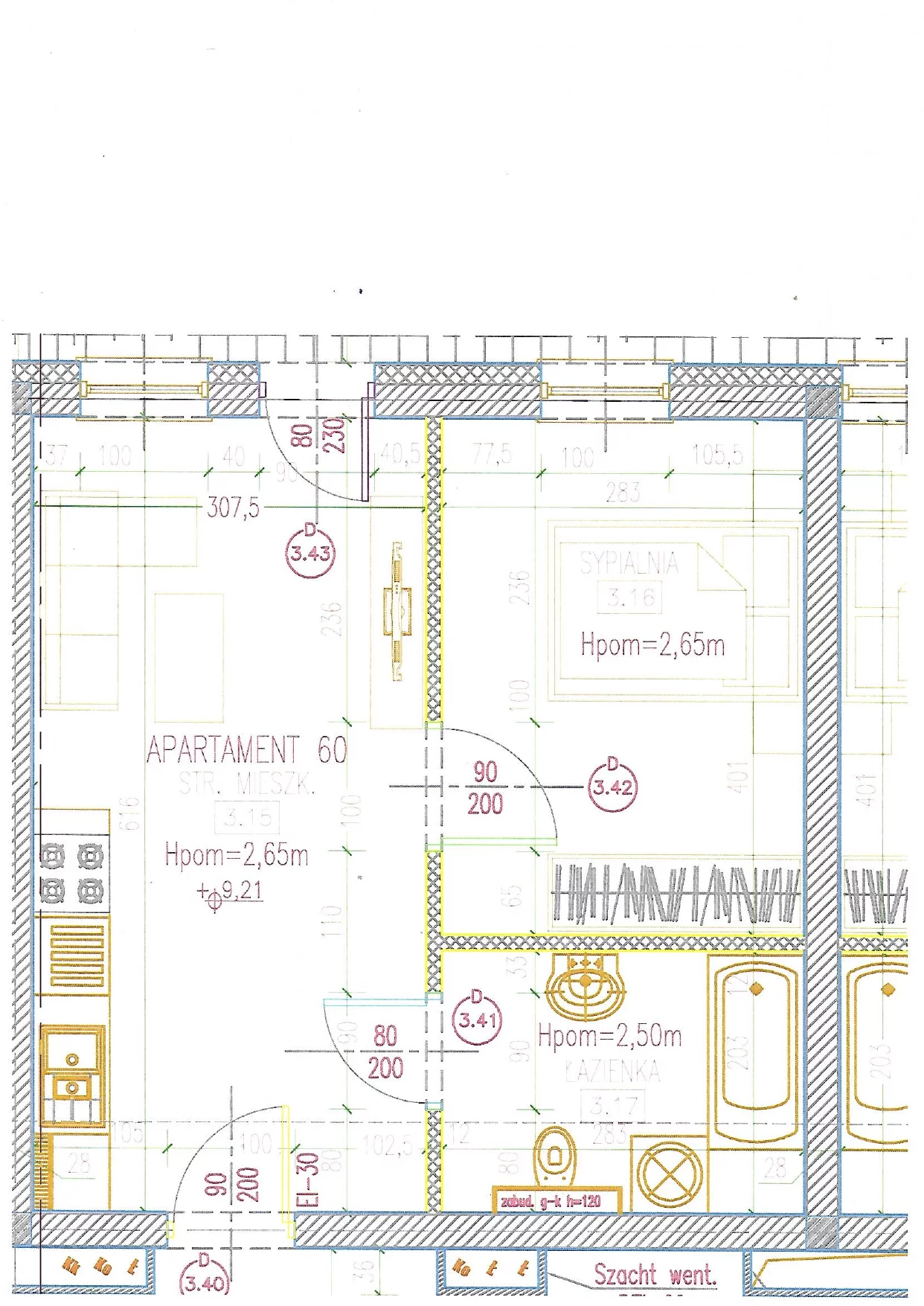 2 pokoje, apartament 36,02 m², piętro 3, oferta nr 60, Perła Mórz, Sianożęty, ul. Lotnicza 1