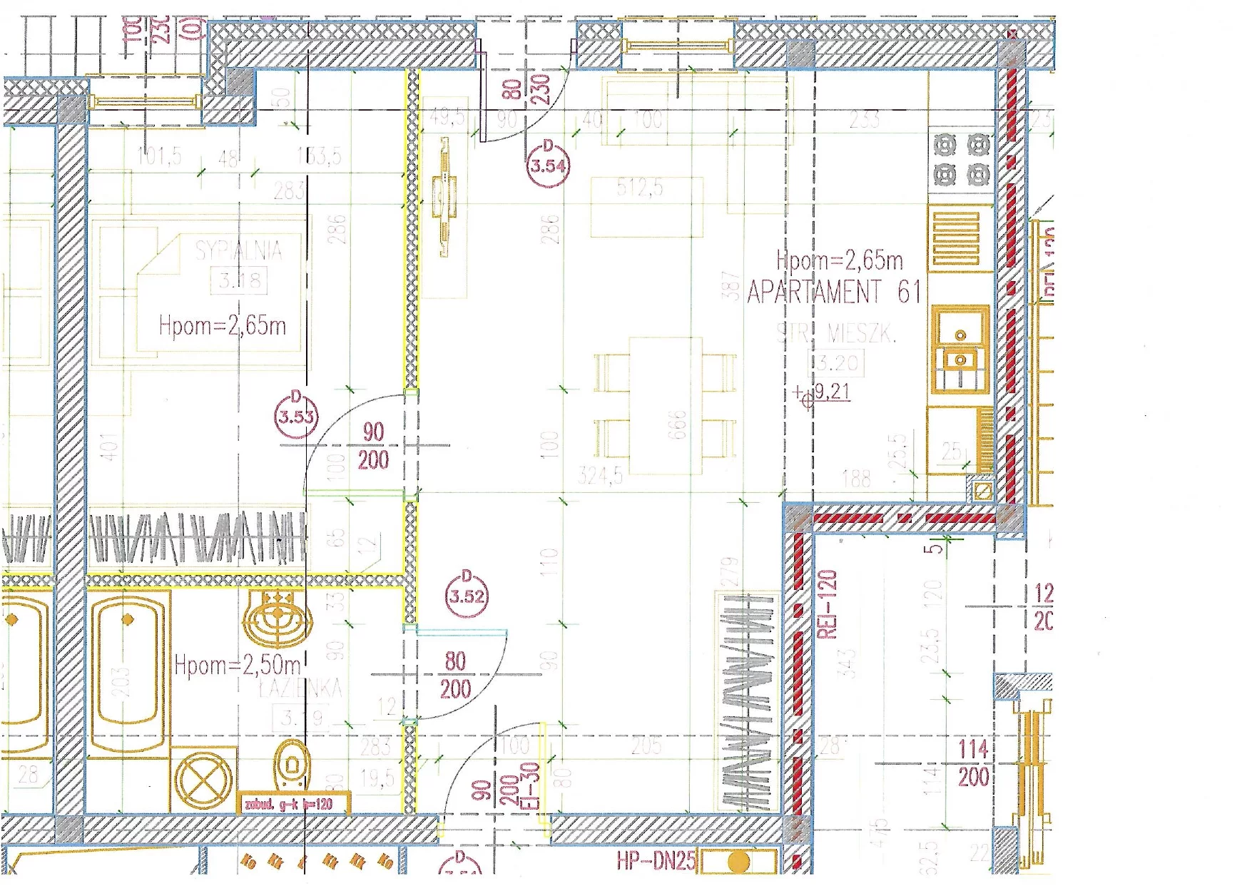 2 pokoje, apartament 46,59 m², piętro 3, oferta nr 61, Perła Mórz, Sianożęty, ul. Lotnicza 1