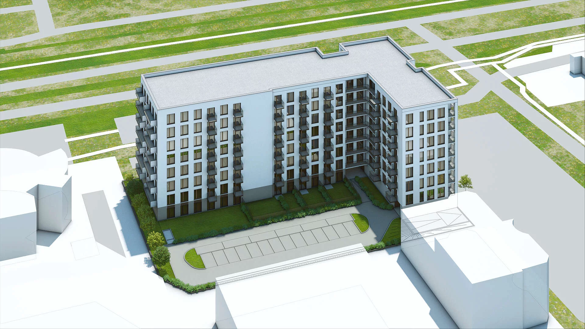 Nowe Mieszkanie, 42,55 m², 2 pokoje, 7 piętro, oferta nr A.M7.02