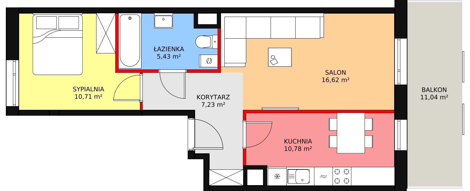 Mieszkanie 50,77 m², piętro 3, oferta nr M3/12, Orzechowa, Warszawa, Włochy, Raków, ul. Orzechowa 3