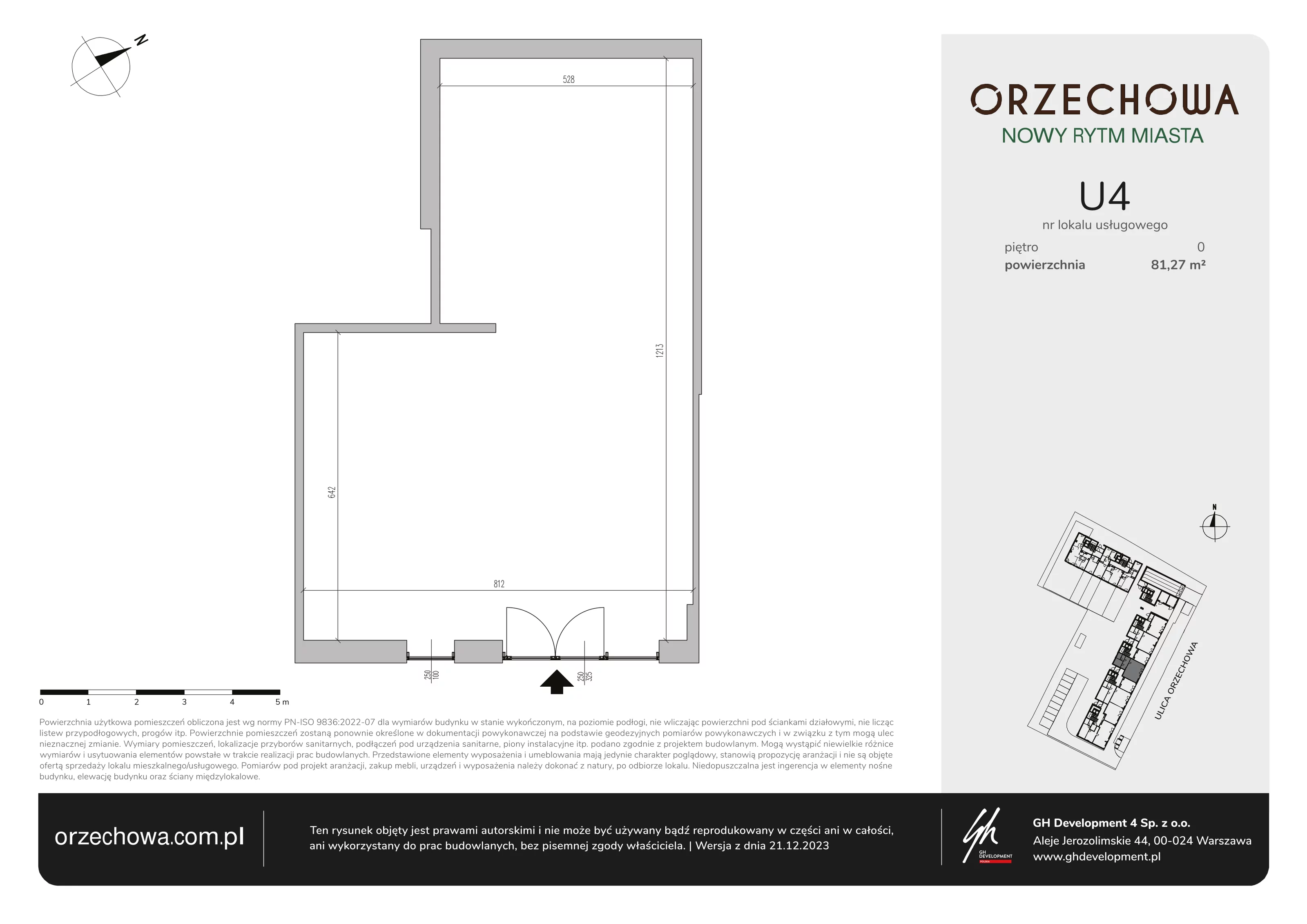 Lokal użytkowy 81,27 m², oferta nr U4, Orzechowa - lokale użytkowe, Warszawa, Włochy, Raków, ul. Orzechowa 3