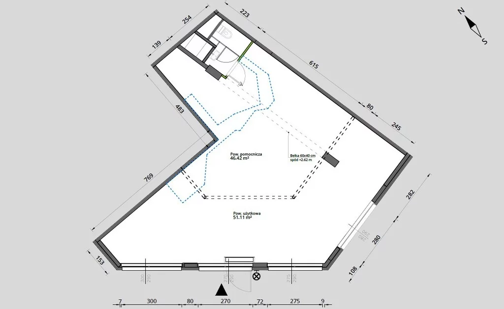 Lokal użytkowy 98,00 m², Warszawa, Praga Południe, Wynajem