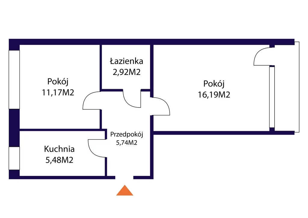 Mieszkanie dwupokojowe 41,50 m², Warszawa, Bielany, Lwa Tołstoja, Sprzedaż