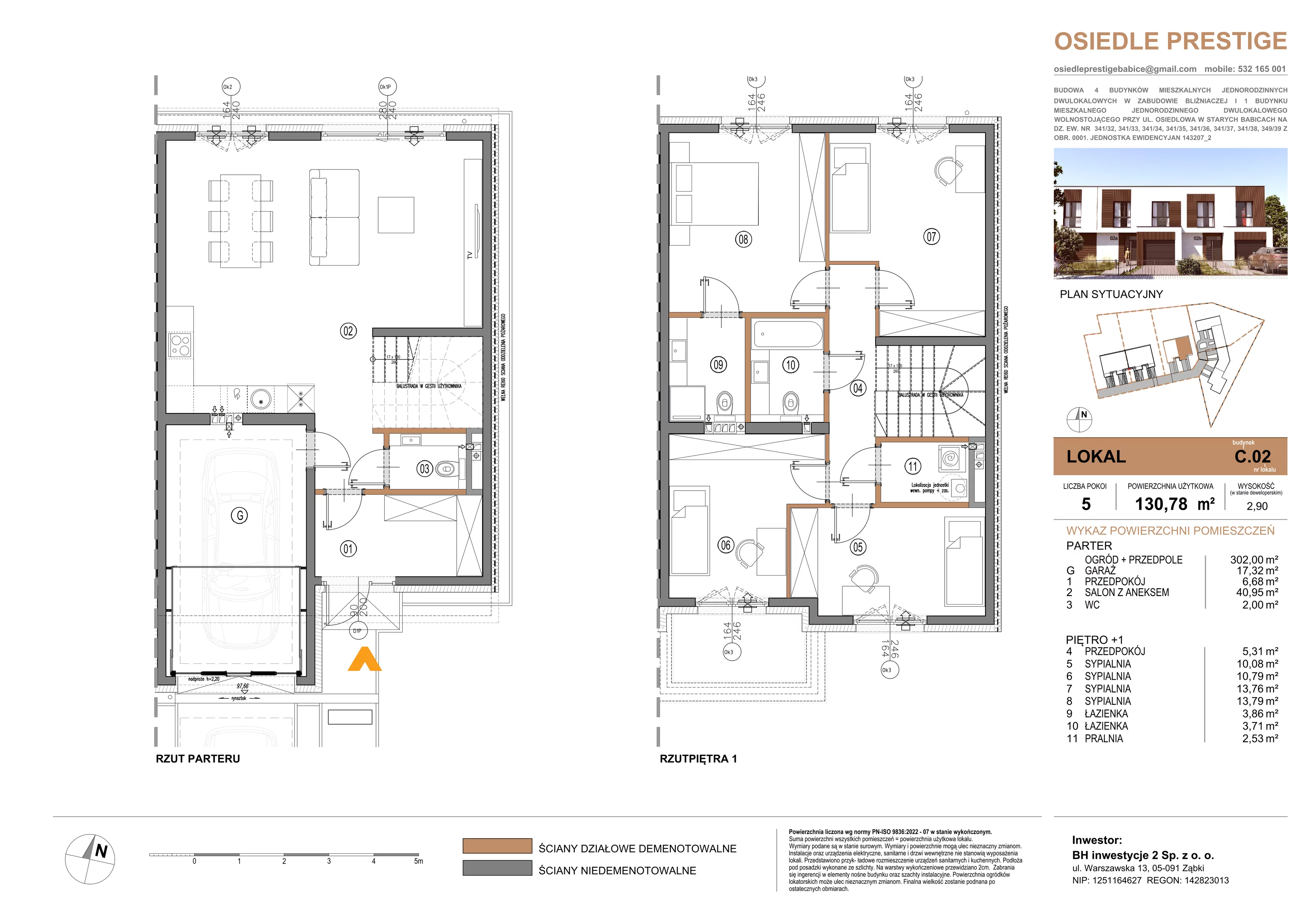 Dom 130,78 m², oferta nr C.2, Osiedle Prestige, Stare Babice, ul. Osiedlowa