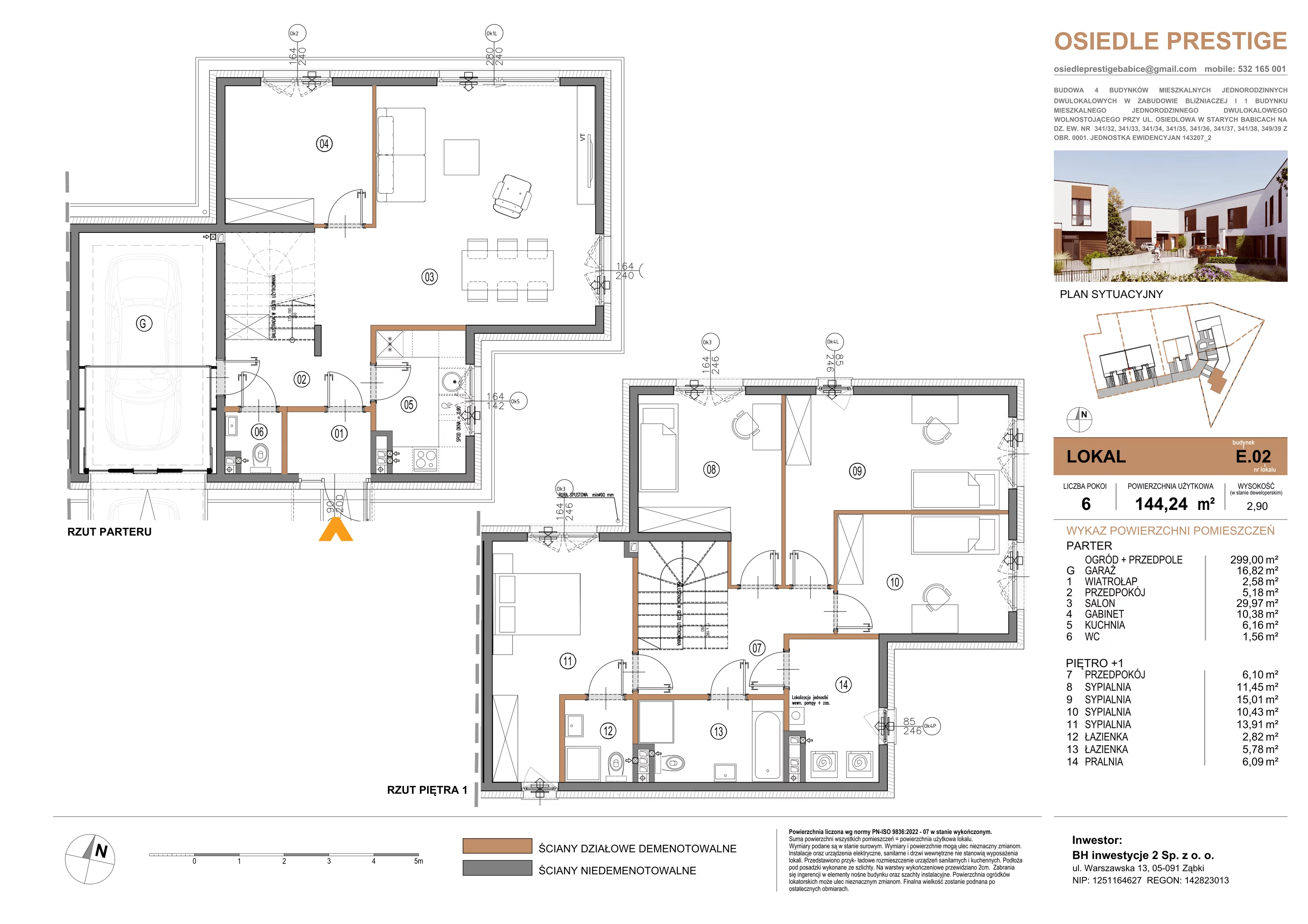 Dom 144,24 m², oferta nr E.2, Osiedle Prestige, Stare Babice, ul. Osiedlowa
