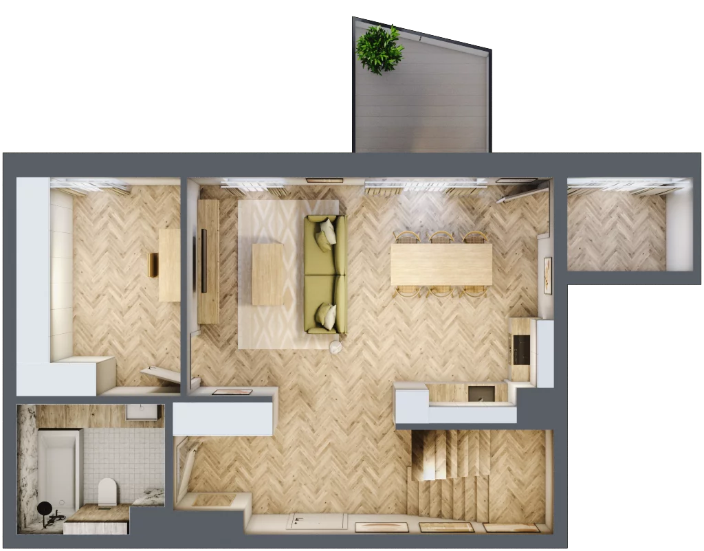 3 pokoje, mieszkanie 102,17 m², piętro 4, oferta nr A49, Nowy Reden, Dąbrowa Górnicza, Reden, ul. Przemysłowa
