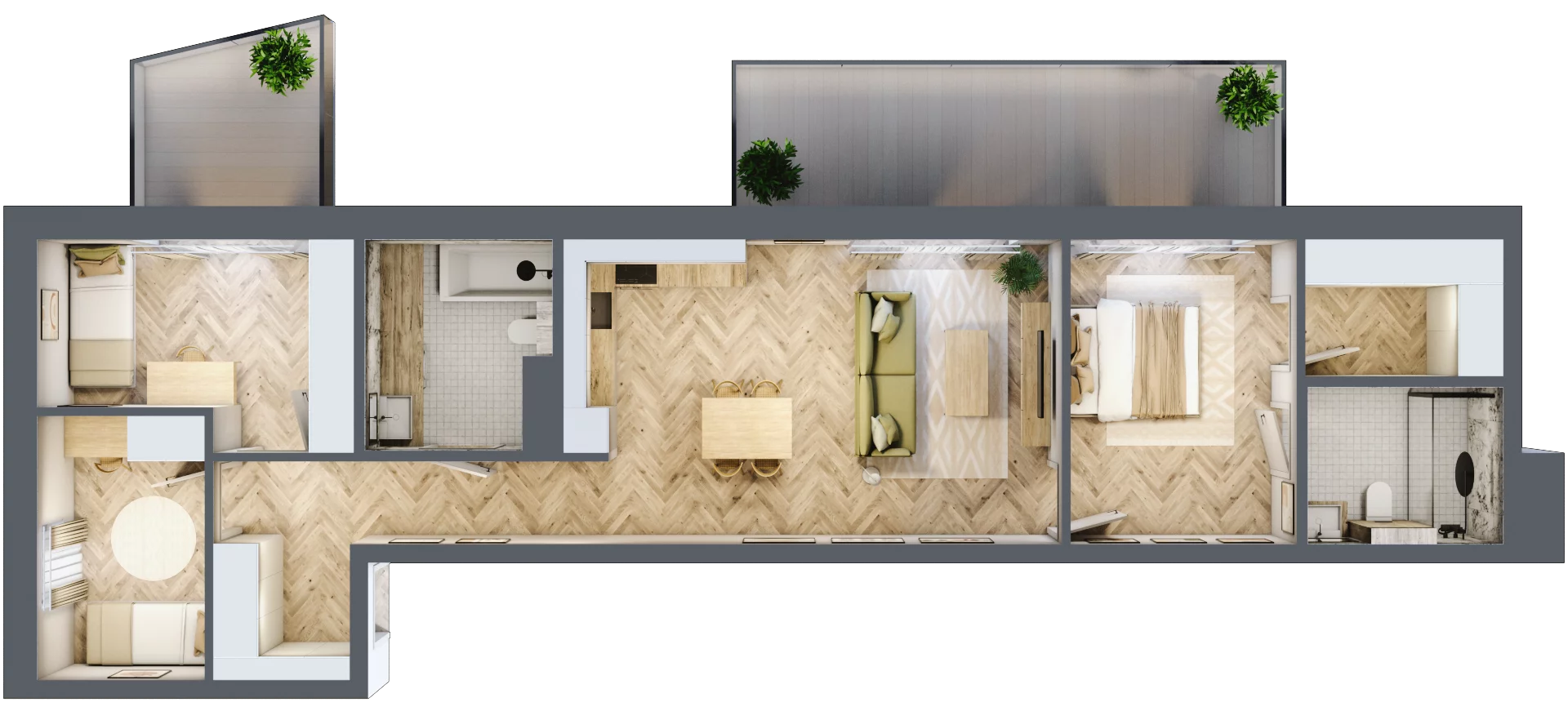 4 pokoje, mieszkanie 84,86 m², piętro 1, oferta nr A64, Nowy Reden, Dąbrowa Górnicza, Reden, ul. Przemysłowa