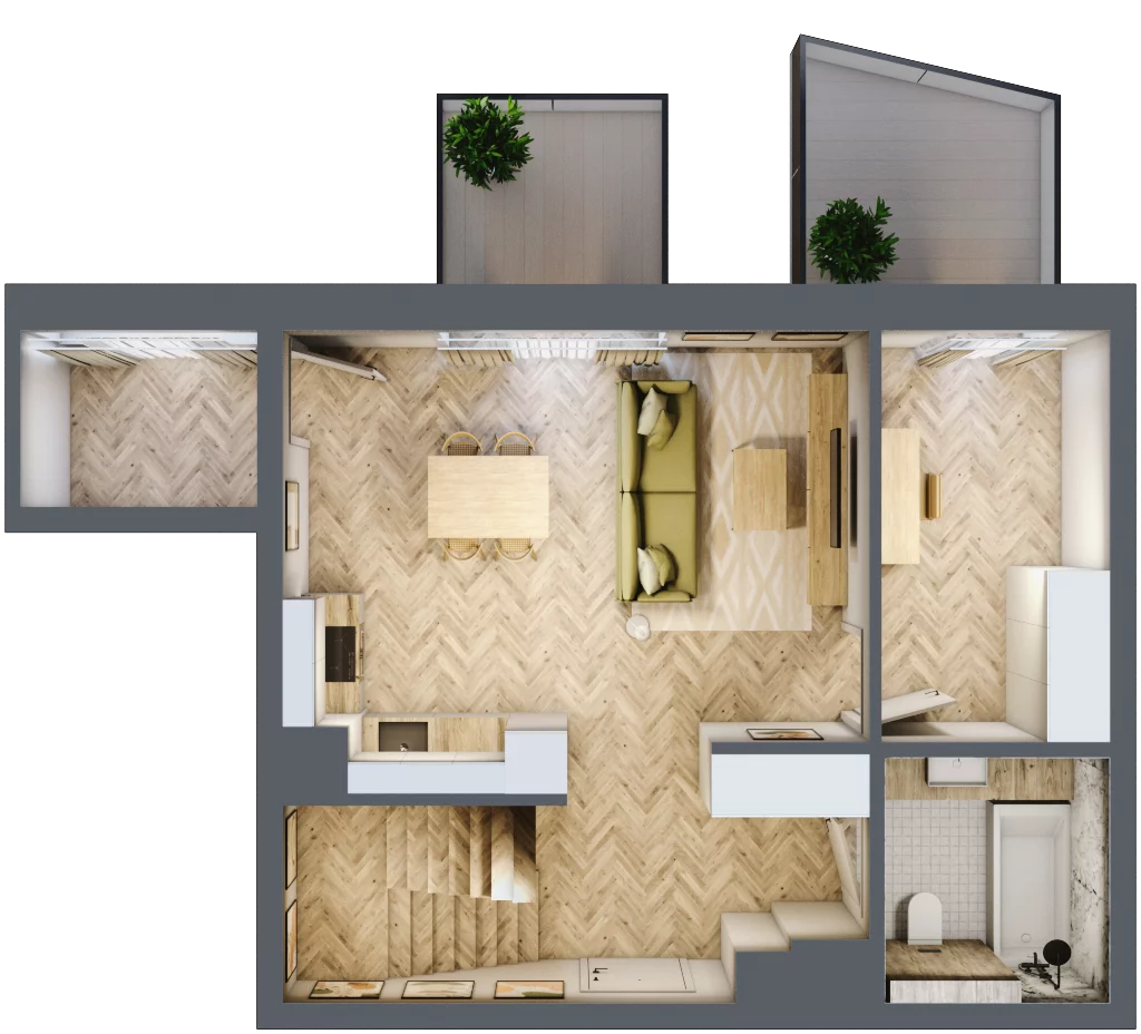 3 pokoje, mieszkanie 84,72 m², piętro 4, oferta nr A58, Nowy Reden, Dąbrowa Górnicza, Reden, ul. Przemysłowa