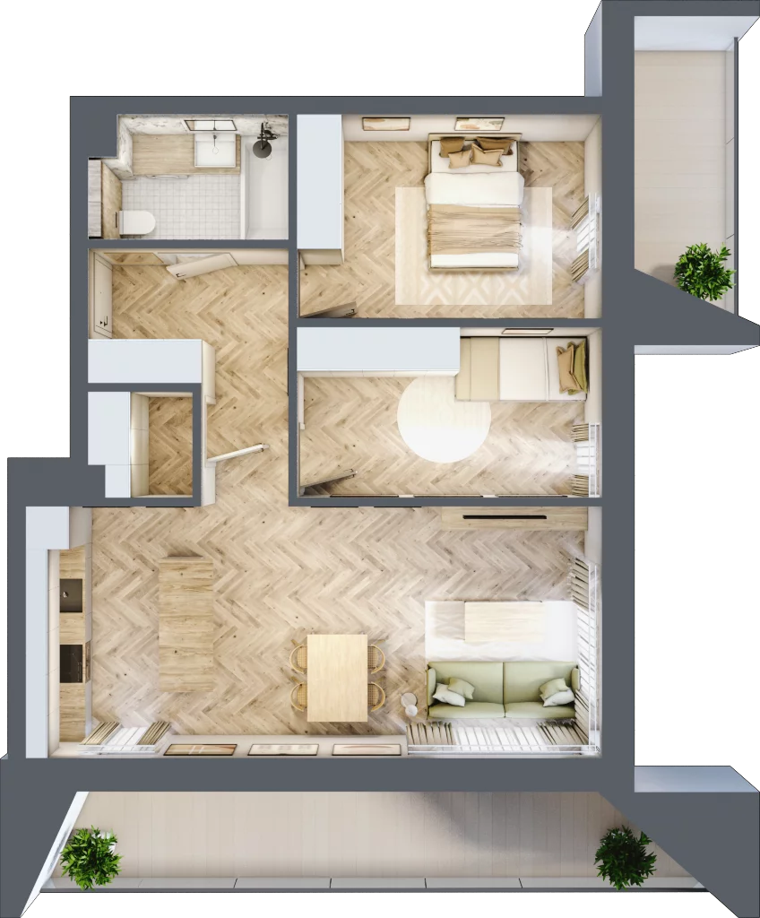 3 pokoje, mieszkanie 65,16 m², piętro 3, oferta nr A28, Nowa Częstochowa Małopolska, Częstochowa, Częstochówka-Parkitka, ul. Małopolska