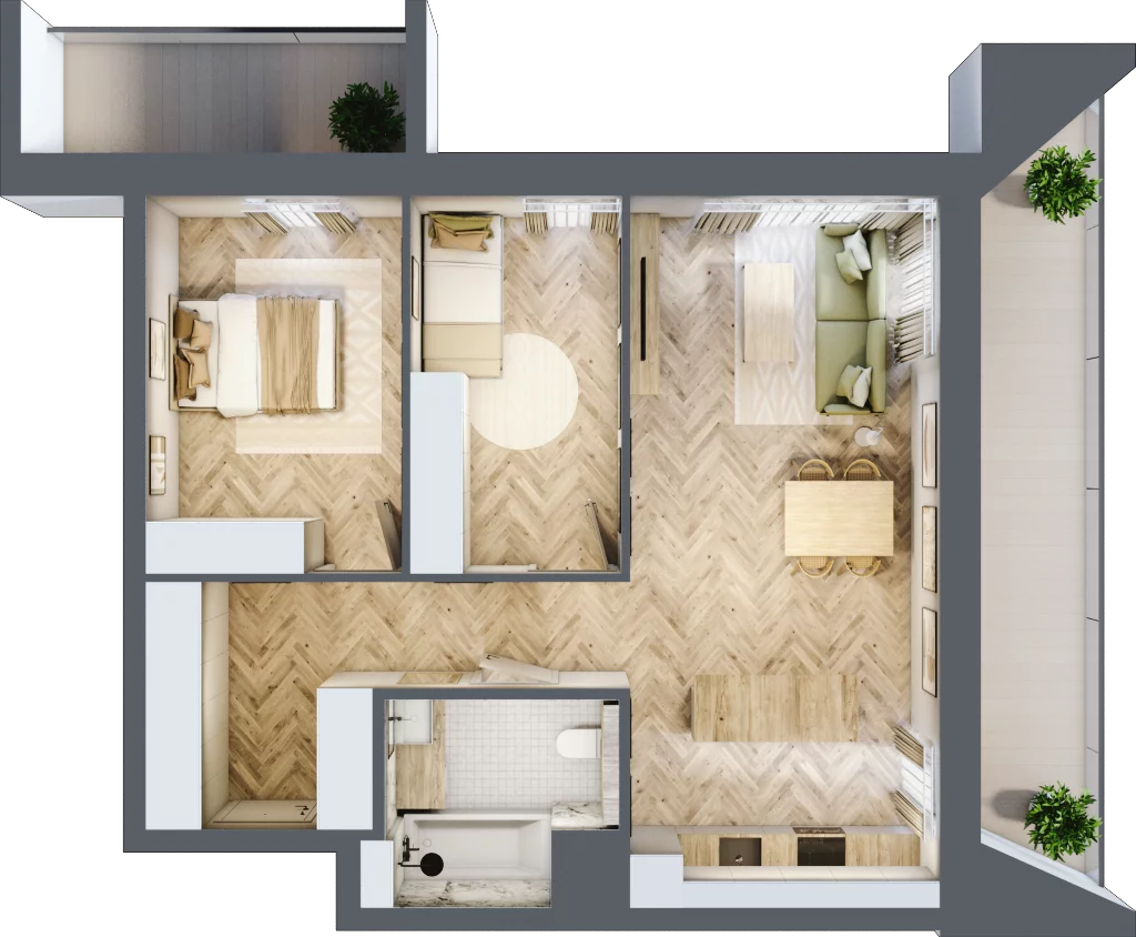 3 pokoje, mieszkanie 69,77 m², piętro 3, oferta nr D27, Nowa Częstochowa Małopolska, Częstochowa, Częstochówka-Parkitka, ul. Małopolska