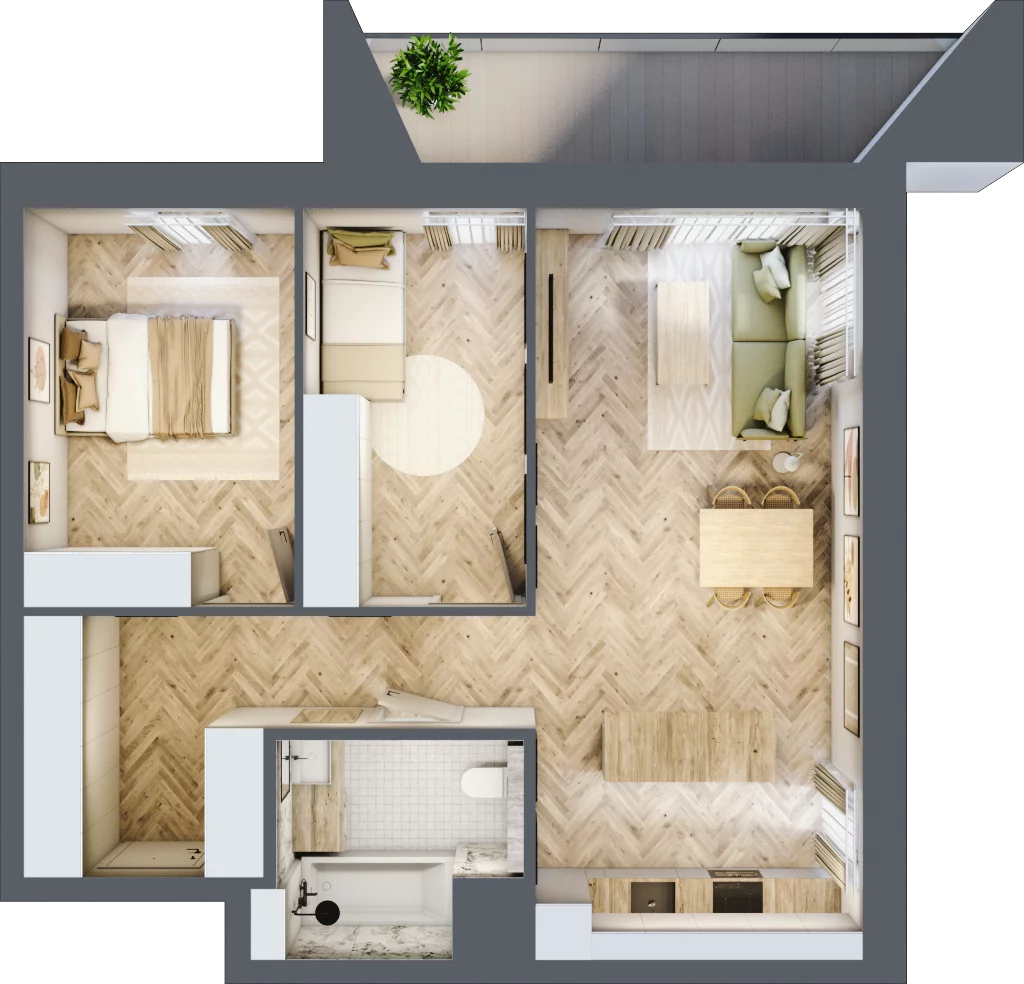 3 pokoje, mieszkanie 69,77 m², piętro 1, oferta nr D9, Nowa Częstochowa Małopolska, Częstochowa, Częstochówka-Parkitka, ul. Małopolska