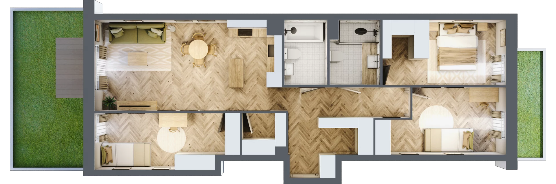 4 pokoje, mieszkanie 87,21 m², parter, oferta nr M47, Nowa Częstochowa Mościckiego, Częstochowa, Częstochówka-Parkitka, ul. Mościckiego