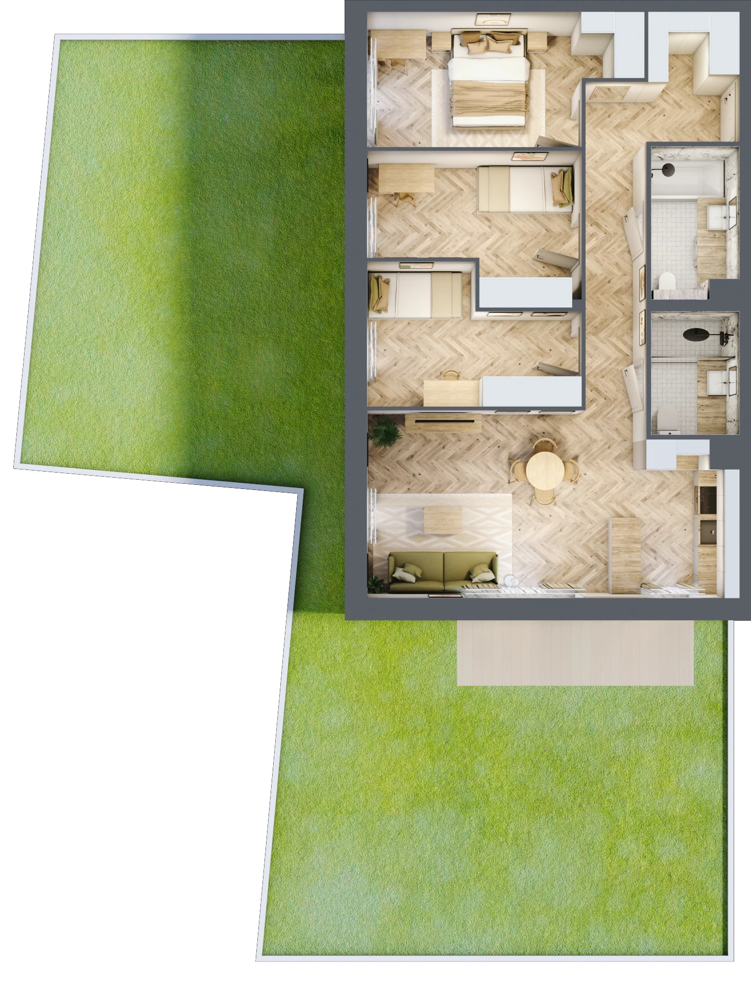 4 pokoje, mieszkanie 83,19 m², parter, oferta nr M51, Nowa Częstochowa Mościckiego, Częstochowa, Częstochówka-Parkitka, ul. Mościckiego