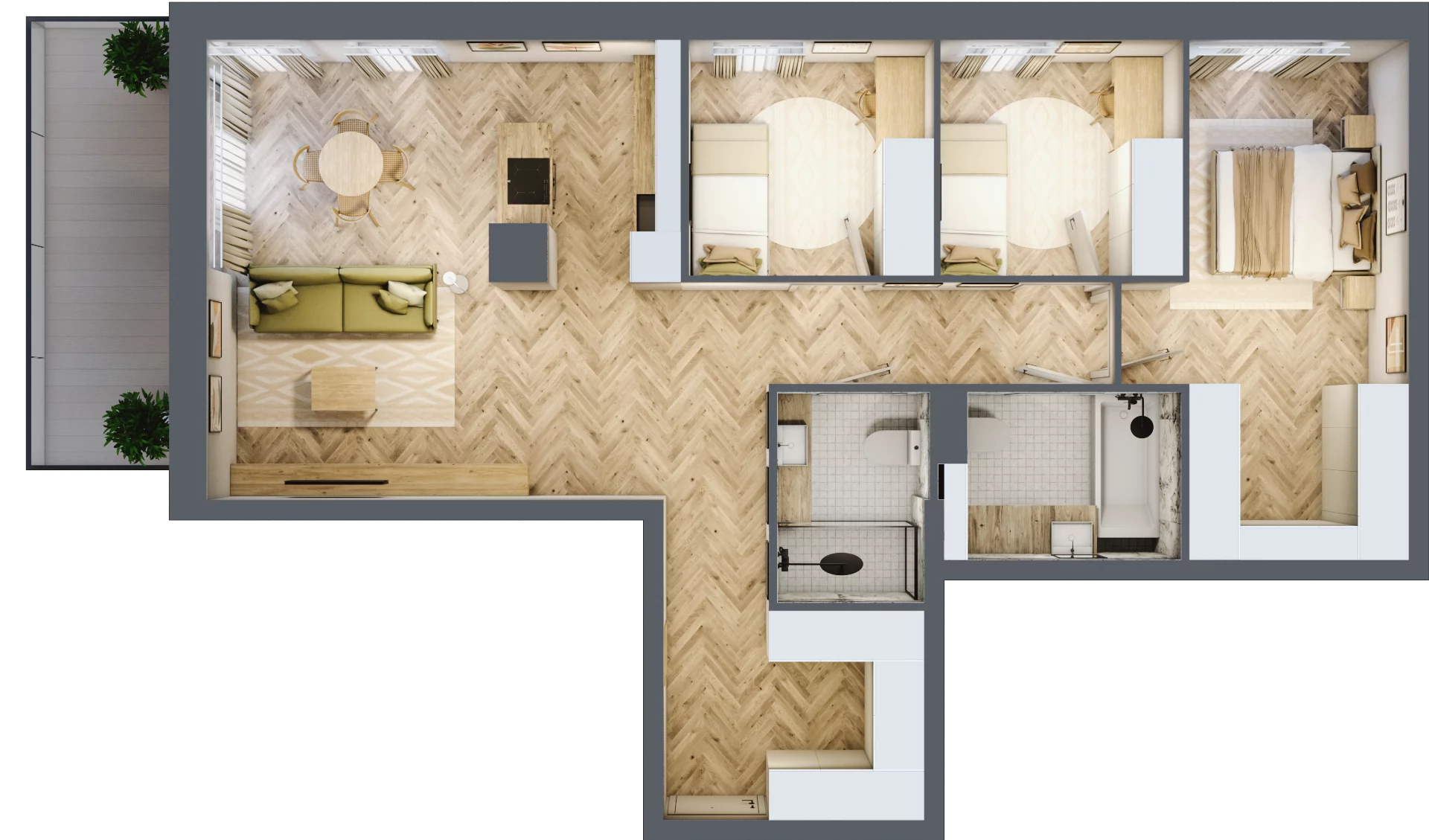 3 pokoje, mieszkanie 89,67 m², piętro 5, oferta nr M43, Nowa Częstochowa Mościckiego, Częstochowa, Częstochówka-Parkitka, ul. Mościckiego