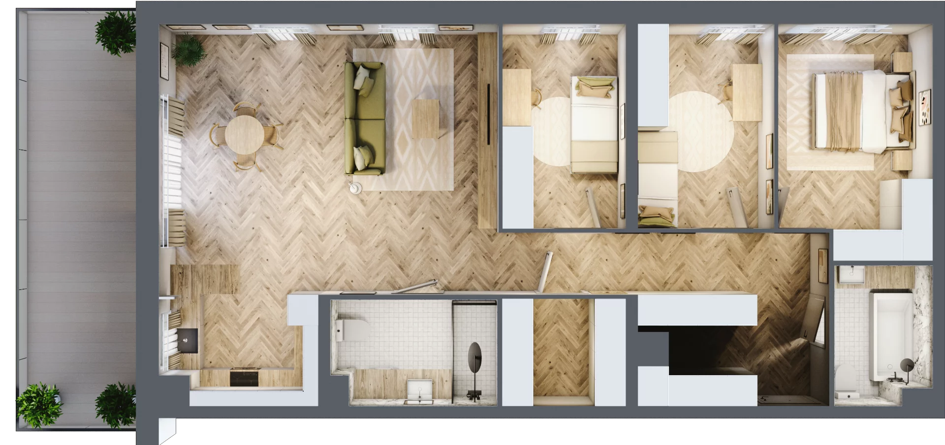 4 pokoje, mieszkanie 106,09 m², piętro 5, oferta nr M88, Nowa Częstochowa Mościckiego, Częstochowa, Częstochówka-Parkitka, ul. Mościckiego
