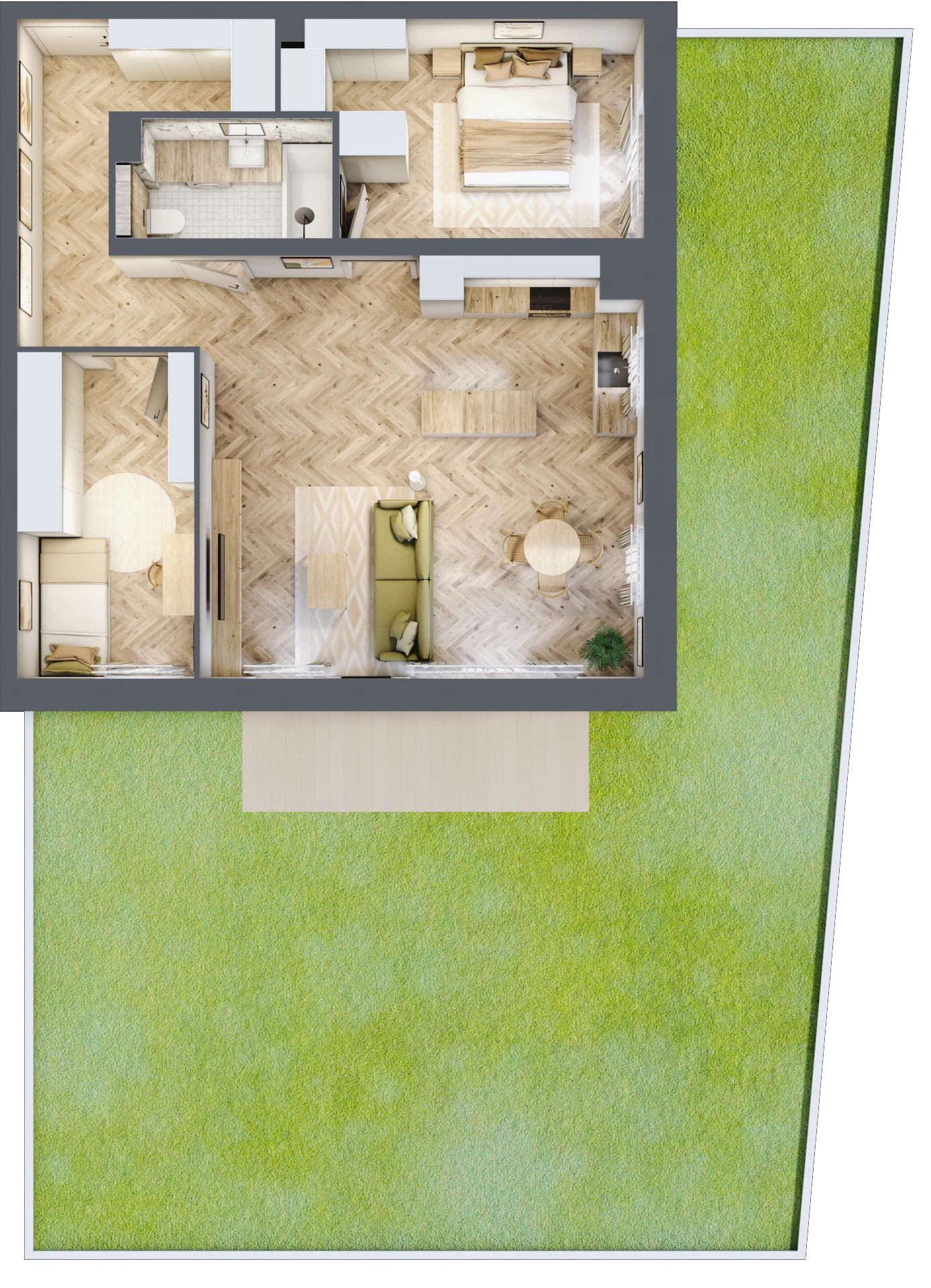 3 pokoje, mieszkanie 72,06 m², parter, oferta nr M52, Nowa Częstochowa Mościckiego, Częstochowa, Częstochówka-Parkitka, ul. Mościckiego