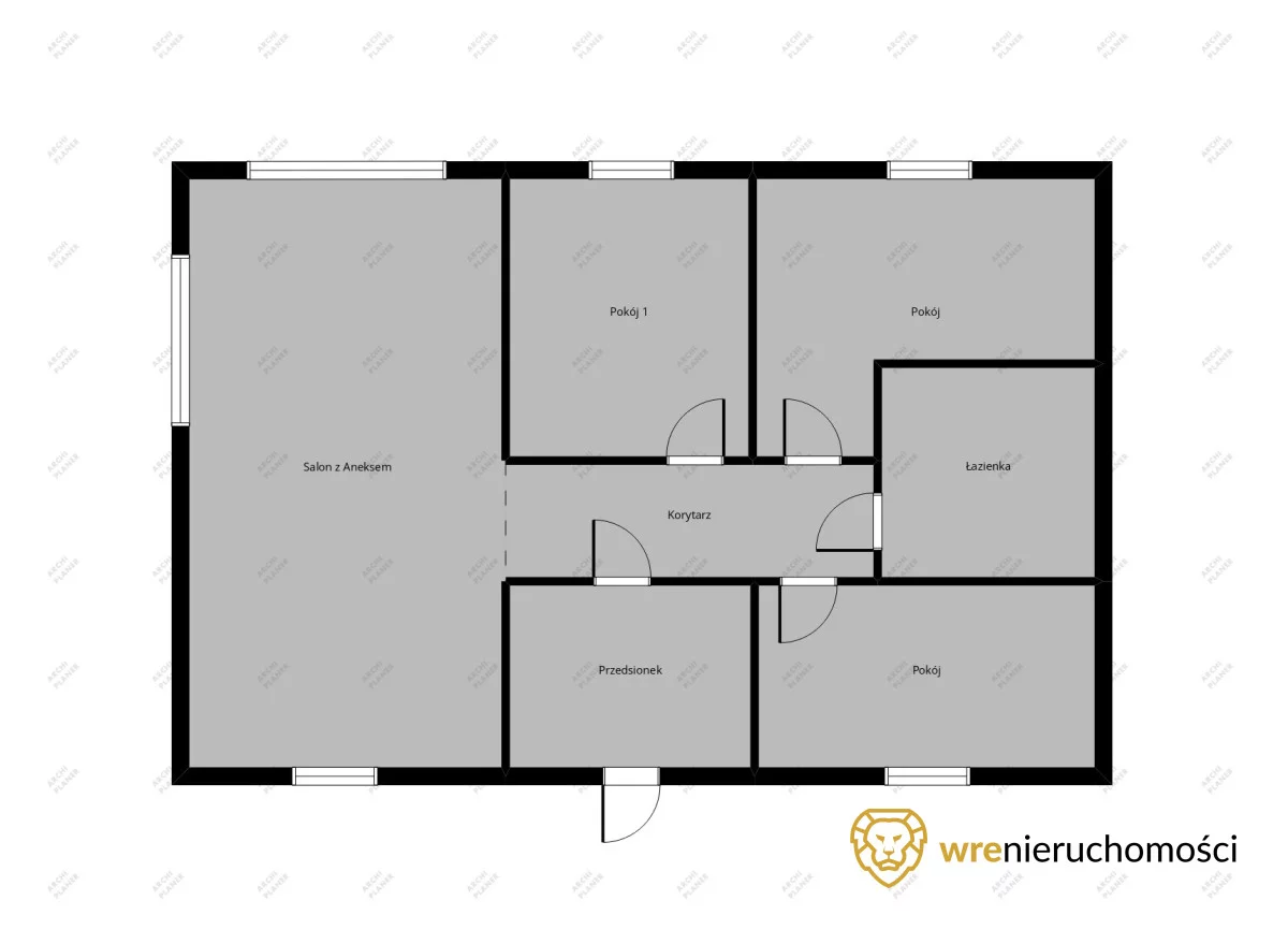 Dom 80,00 m², oferta nr , 462189, Kąty Wrocławskie