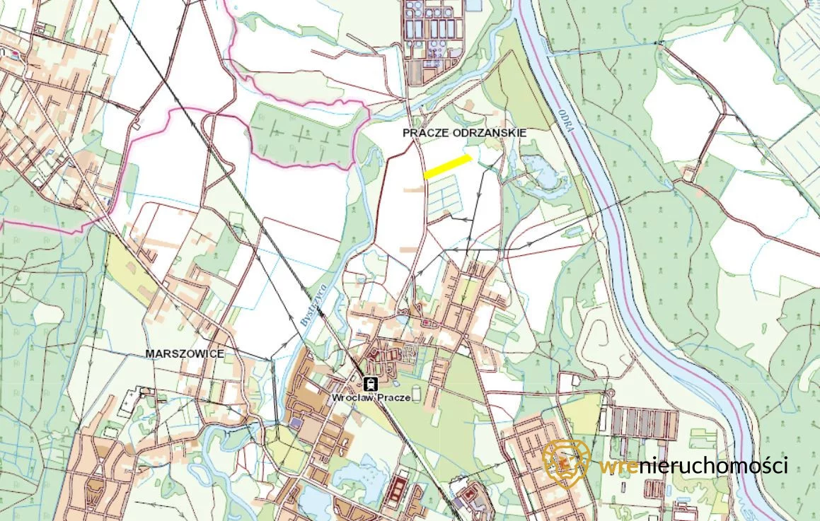 Działka 9 822,00 m², oferta nr , 679383, Wrocław, Pracze Odrzańskie, Janowska