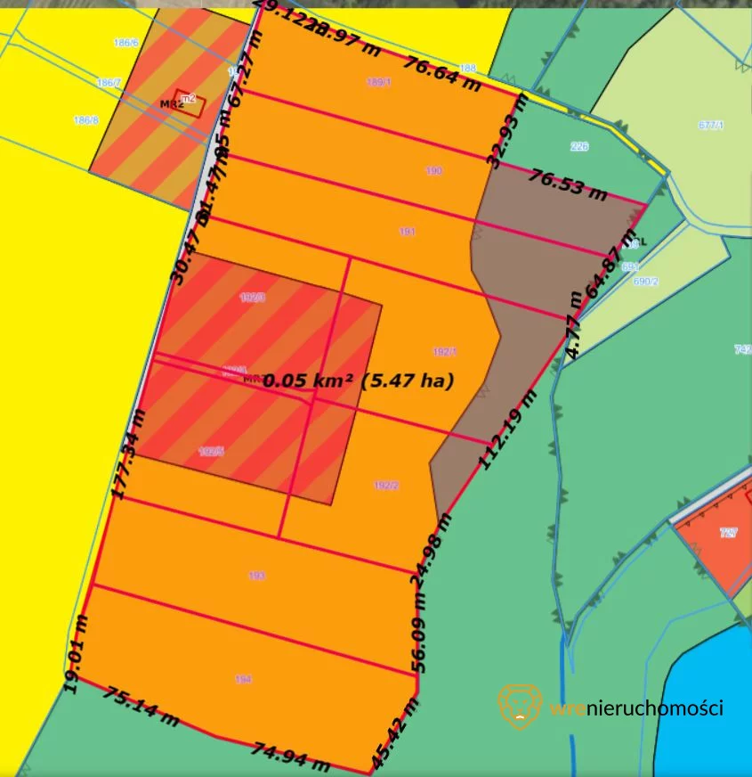 Działka 54 700,00 m², oferta nr , 974888, Kałużna