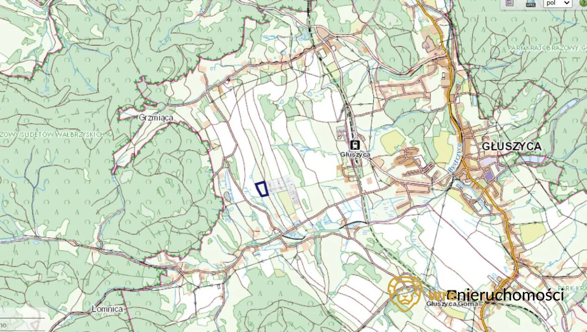 Działka 9 500,00 m², oferta nr , 249317, Łomnica