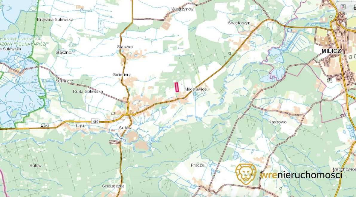 Działka 24 100,00 m², oferta nr , 989191, Miłosławice
