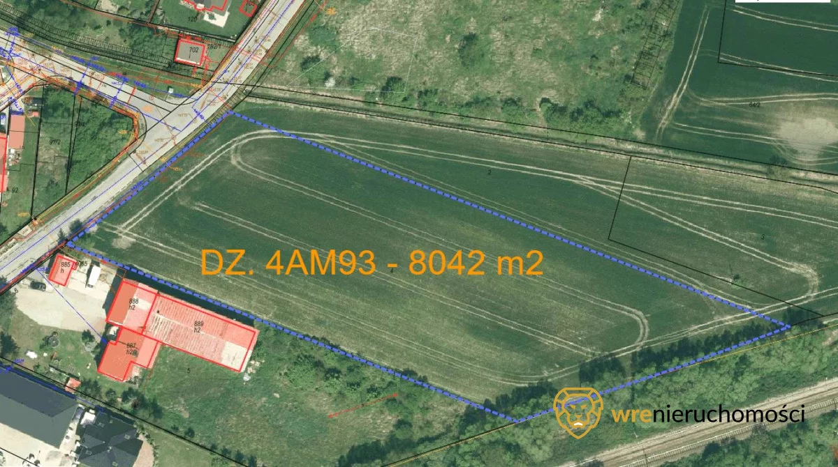 Działka 8 042,00 m², Oleśnica, Mokra, Sprzedaż