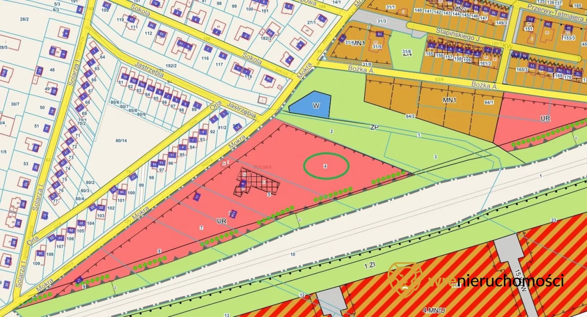 Działka 8 042,00 m², oferta nr , 809913, Oleśnica, Mokra