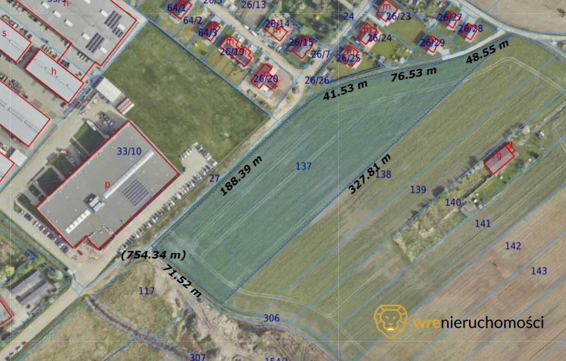 Działka 19 980,00 m², oferta nr , 878654, Oława, Szwedzka