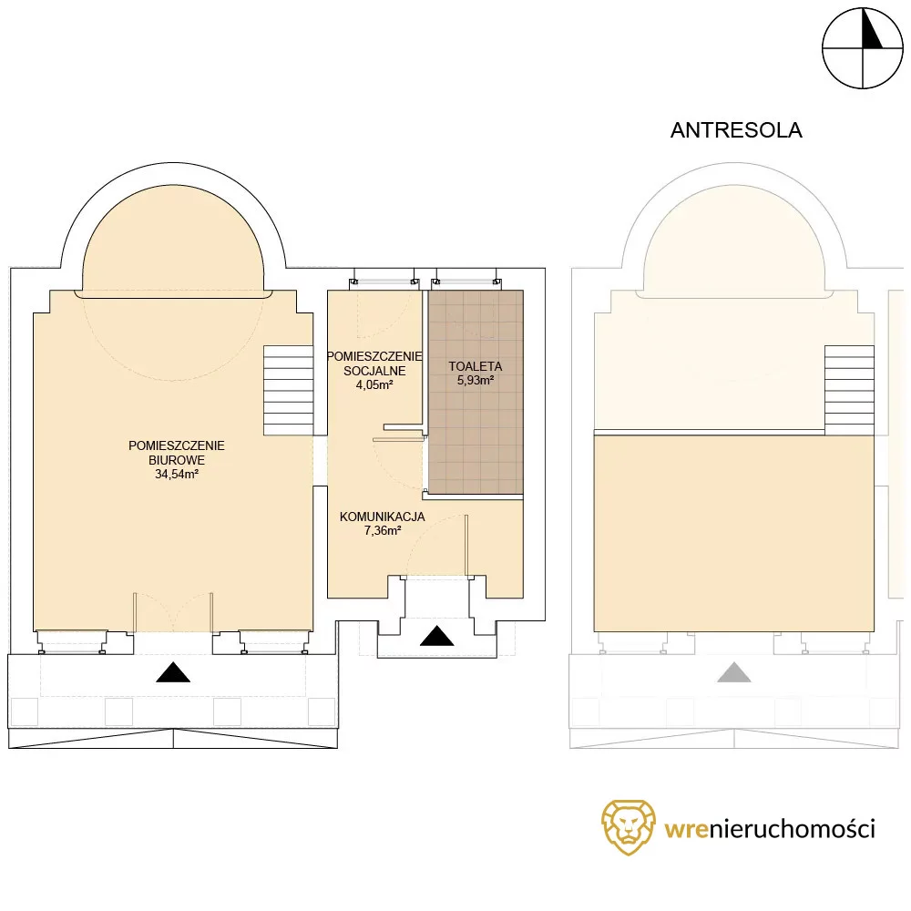 Lokal użytkowy 51,88 m², Wrocław, Biskupin-Sępolno-Dąbie-Bartoszowice, Śródmieście, Bolesława Prusa, Sprzedaż